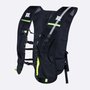 Colete de Hidratação HUPI Running Preto/Amarelo com 2 Garrafas 350ML Verde