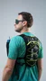 Colete de Hidratação HUPI Running Preto/Amarelo com 2 Garrafas 350ML Verde
