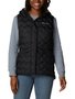Colete Columbia Down Delta Ridge com Capuz Feminina Preta 