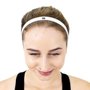 Faixa de Cabelo HUPI Kit 03 Branco Azul Cinza