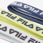 Faixa Unissex Fila Kit 3 Fit Azul Amarelo Branco