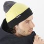 Gorro salomon Flatspin Dupla Face Cinza/Amarelo/Preto Unissex