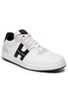 Tênis H Low Cut Lace Up Sneaker Masculino Branco e Azul
