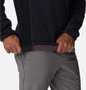 Jaqueta Columbia Fleece Masculina Outdoor Tracks Preto e Cinza