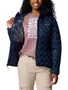 Jaqueta Down Columbia Feminina Delta Ridge II com Capuz Azul Marinho