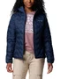 Jaqueta Down Columbia Feminina Delta Ridge II com Capuz Azul Marinho