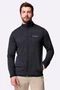Jaqueta Fleece Columbia Masculina Essential Hike Grid Full Zip Preta