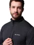 Jaqueta Fleece Columbia Masculina Essential Hike Grid Full Zip Preta