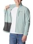 Jaqueta Columbia Masculina Fast Trek II Full Zip Fleece Niagara Verde Água