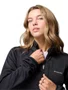 Jaqueta Fleece Columbia Feminina Essential Hike Grid Full Zip Preta