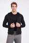 Jaqueta Thermal Grid Hood Masculina Preta