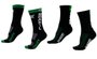 Kit 02 Pares Meias de Corrida Ciclismo HUPI Brasil Preto