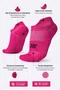 Kit 02 Pares Meia Corrida HUPI Pro Invisível Preto e Rosa