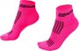Kit 02 Pares Meia Corrida HUPI Pro Running Rosa e Amarelo