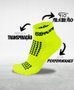 Kit 02 Pares Meia Corrida HUPI Pro Running Rosa e Amarelo