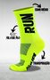 Kit 02 Pares Meia Corrida HUPI Run Azul e Amarelo
