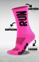 Kit 02 Pares Meia Corrida HUPI Run Rosa e Preto 34-38
