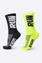 Kit 02 Pares Meia Corrida Hupi Run Tamanho Plus 42-46