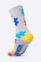 Kit 02 Pares Meia Corrida HUPI TEA Autismo 36-42 Colorido
