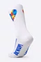 Kit 02 Pares Meia Esportiva HUPI TEA Autismo 36-42 Branco