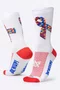 Kit 02 Pares Meia Esportiva HUPI TEA Autismo 36-42 Branco