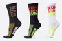 Kit 03 Pares Meia Corrida Hupi Run Estampas Coloridas