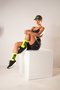 Kit 03 Pares Meia Corrida HUPI Run Preto Branco e Amarelo