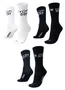 Kit 03 Pares Meia HUPI Corrida Tamanho LT 34-38 Preto/Branco