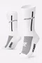 Kit 03 Pares Meia HUPI Jesus Tamanho LT 34-38 Preto/Branco
