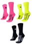 Kit 03 Pares Meia HUPI Lisas LT 34-38 Rosa/Amarelo/Preto
