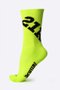 Kit 03 Pares Meia para Corrida Hupi Ultra 21K Amarelo Branco e Preto