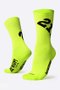 Kit 03 Pares Meia para Corrida Hupi Ultra 21K Amarelo Branco e Preto