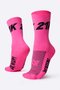 Kit 04 Pares Meia para Corrida HUPI 10K e 21K Rosa e Amarelo