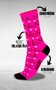 Kit 1 Bandana HUPI Love Bike Rosa e 1 Par de Meias love Bike Rosa HUPI