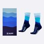 Kit 1 Bandana HUPI Oceano Azul e 1 Par de Meias HUPI Azul Oceano