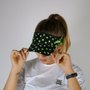 Kit 1 Viseira de Corrida e 1 Cadarço Elástico HUPI Preto e Verde