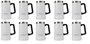 Kit 10 Canecos Térmico Pullo Prosit 700ML Branco