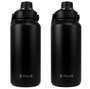 Kit 2 Garrafas Térmica Pullo Vetta 1300ML Preto