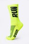 Kit 2 Pares Meia HUPI Run Amarelo Neon 36-42