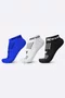 Kit 3 Meias Curtas HUPI Preto, Azul e Branco