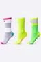 Kit 3 Meias HUPI Glow Run