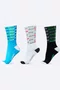 Kit 3 Meias HUPI Run Tri Mix
