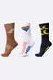 Kit 3 Meias HUPI Running Fun