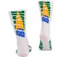 Kit 3 Pares Meia HUPI Brasil - Branco 5.0, Preto 1.0 e Azul 4.0