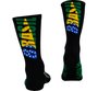 Kit 3 Pares Meia HUPI Brasil - Preto 5.0, Preto 1.0 e Azul 4.0