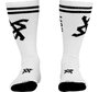 Kit 3 Pares Meia HUPI Cano Longo Crew Branco