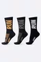 Kit 3 Pares Meia HUPI RUN Corrida Esportiva 36-42 Cano Médio