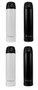 Kit 4 Garrafas Térmica Pullo Strip 520ML Preto e Branco