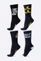 Kit 4 Meias HUPI Run Mood Preto