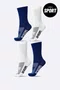 Kit 4 Pares de Meias Sport HUPI Azul Marinho e Branco
